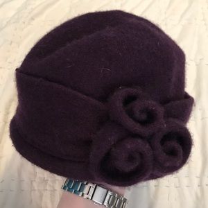 Plum wool hat